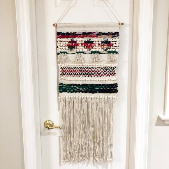 Karma Living Woven Fabric Art Wall Hanging - Picture 2 of 10